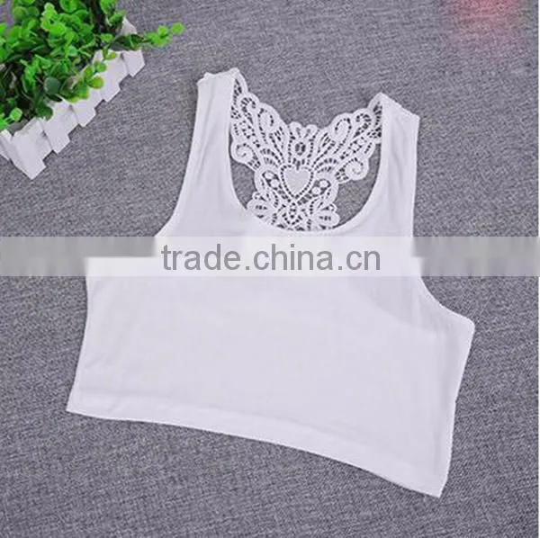 2015 New Bra Without Rims Sport Bra Bowknot Lace Sexy Beauty Back Small Vest photo-5