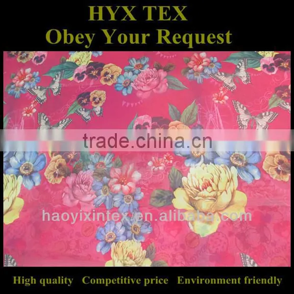 Floral Printed Chiffon Fabric for Lady's Blouse