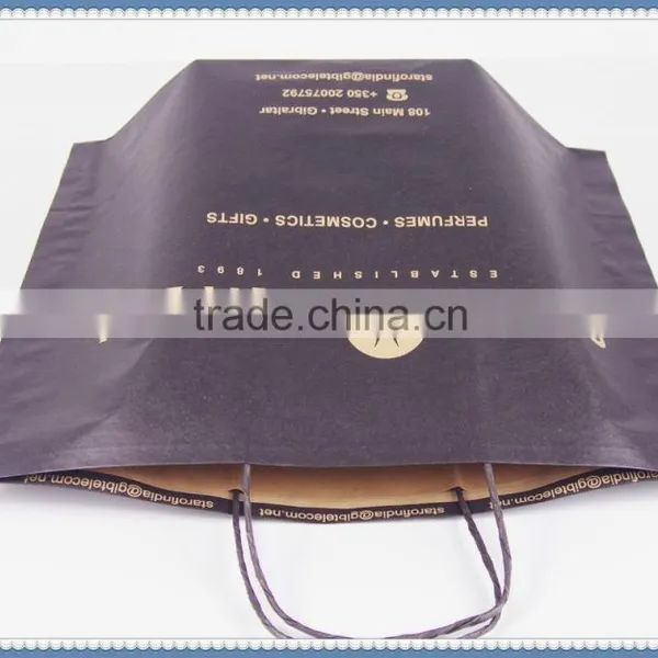 Cheap Price & Eco Friendly Flexo Printing Brown Kraft Paper Bag With Twisted Patch Handle in New Design photo-2