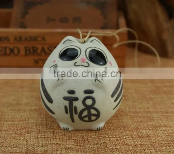 Cute Cat Creamics Wind Chime