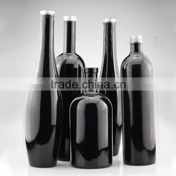 Custom Made Boston Bottles Wholesale Electroplating Bottles Black Gloss Bottle photo-3