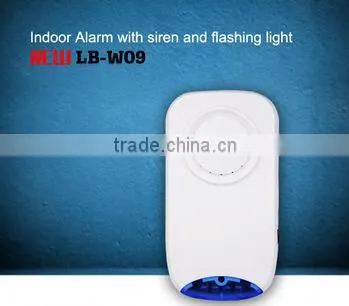 ERAY Wireless Smart Plug Indoor Siren Wireless Connection With Control Panel Siren Alarm With Flashing Light LB-W09