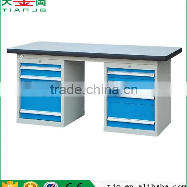 China TJG Basic Configuration Wearable Desktop Metal Steel Workbench With A Drawer photo-5