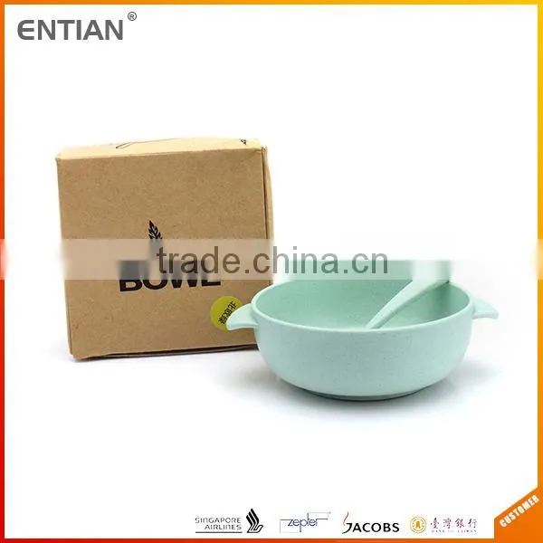 Bio-degradable Wheat Straw and Plastic Bowl Set photo-5