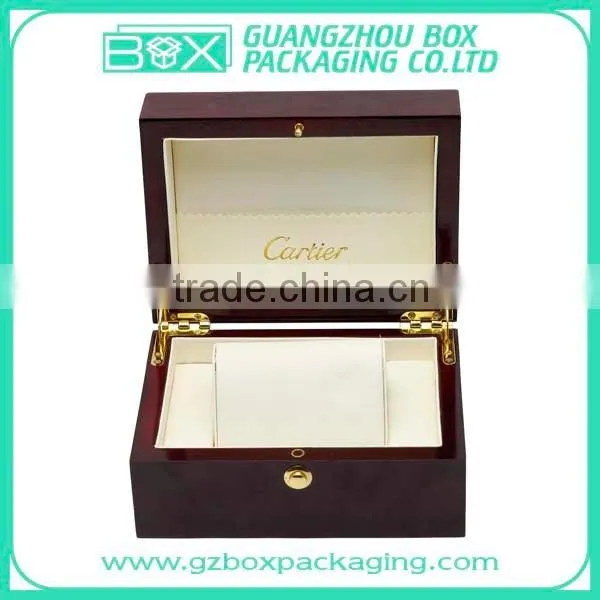 Hot Sale Customized Black Glossy Wooden Watch Gift Box photo-2