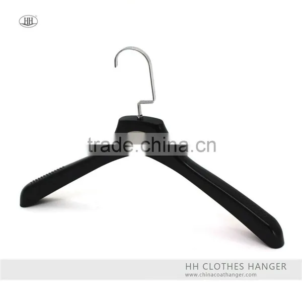 Plastic Coat Suit Hanger With Logo Printing and Squre Hook for Garment photo-3