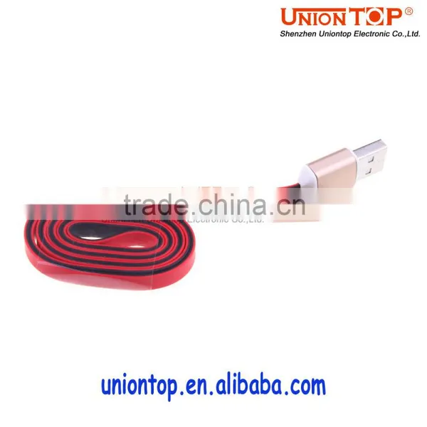Wholesale Fast Charging Noodle Flat 24awg Micro Usb Cable for Samsung Made in China photo-6