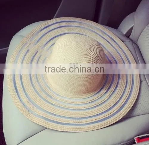 2016 Wholesale Factory Price Europe Hot Beach Hats Handmade Top Quality Younger Girls Raffia Straw Hat.html photo-5