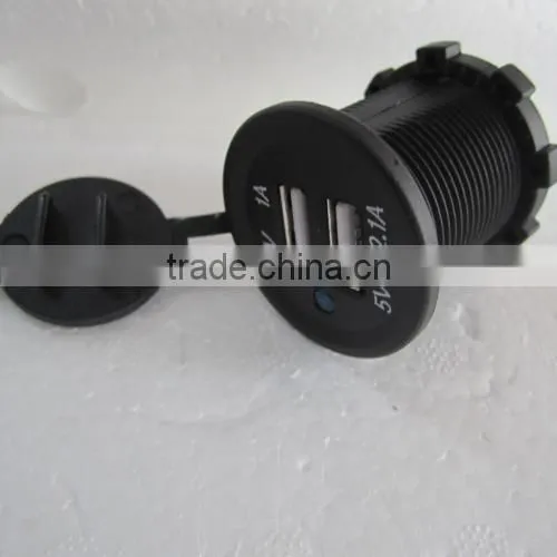 Waterproof Duel USB Charger Outlet 3.1 Amp Panel Mount Jack Motorcycle photo-6
