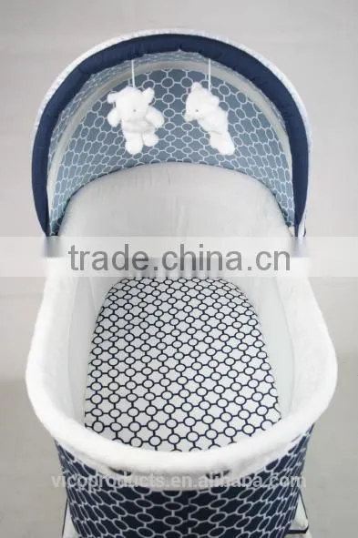 Soft and Comfortable Baby Bassinet With Rocker photo-5