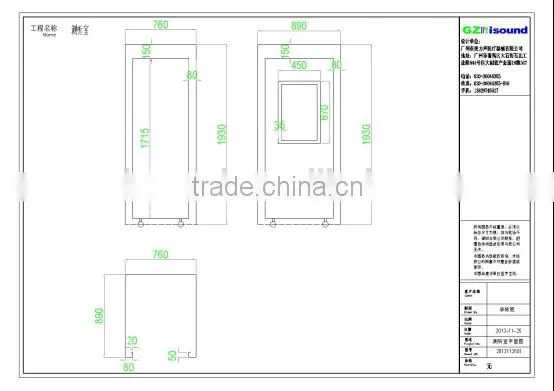 Movable Assembled Soundproof Booth Used With Audiometer for Hearing Test in Clinic photo-5