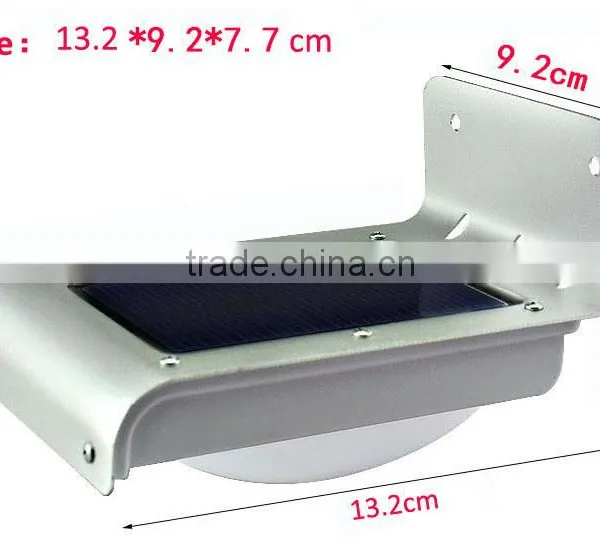 16 Led Panel Milk Half Round Lampshade Sensitive Motion Sensor Solar Sensor Wall Light photo-2