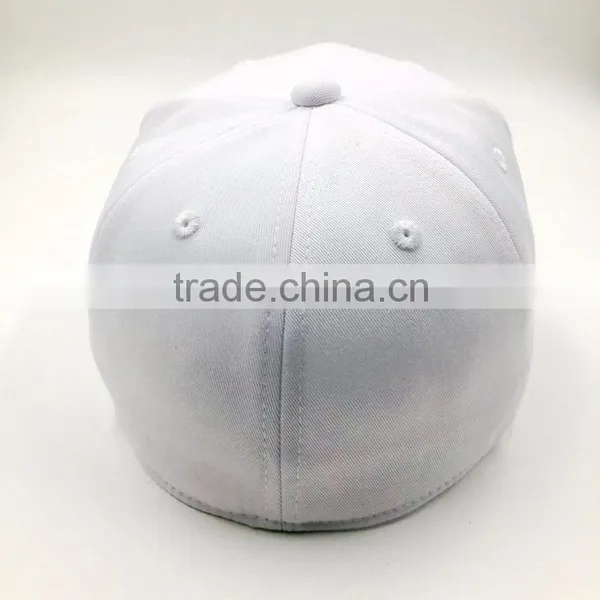 White Color 100% Cotton Twill Blank Baseball Cap photo-4