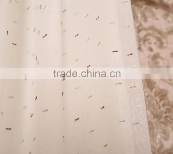 Sheer Polyester Voile Eyelet Curtain Drapes photo-2