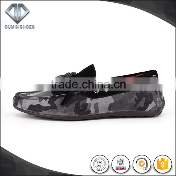 In Style 2016 Italy Show Camo Suede Driving Shoes photo-2