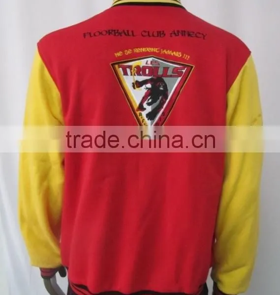 High Quality Cotton Fashionable Printed Embroidery Printing Custom Baseball Jackets photo-2