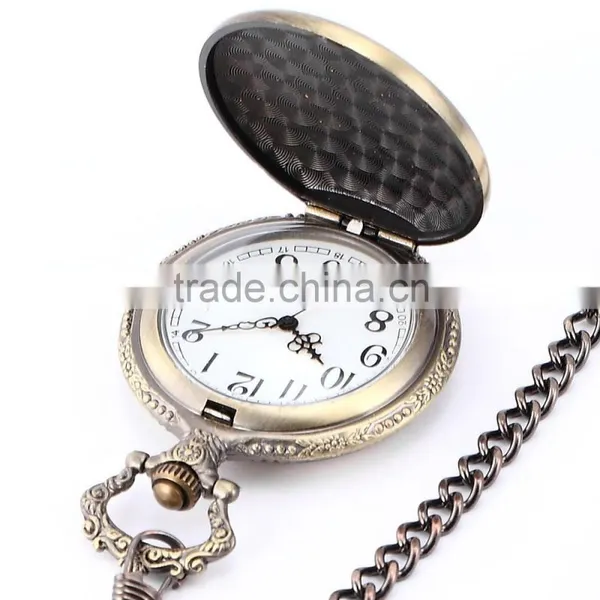 Stylish Pirate Analog Quartz Pendant Mens Pocket Watch photo-5