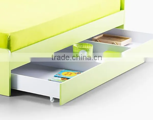 Queen Bunk Cheap Price Children Bedroom Furniture In Green Color photo-6