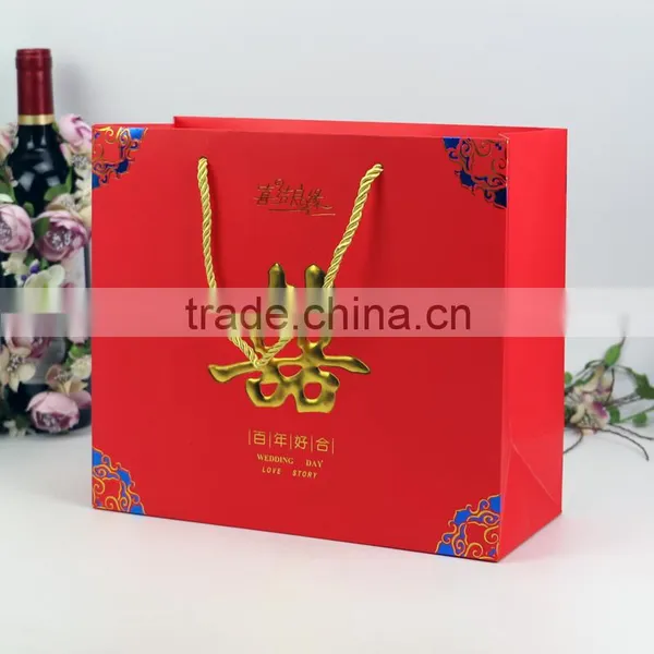 Wholesale Custom Factory Made Paper Bag Hand Bag Recyclable Wedding Gift Bags photo-3