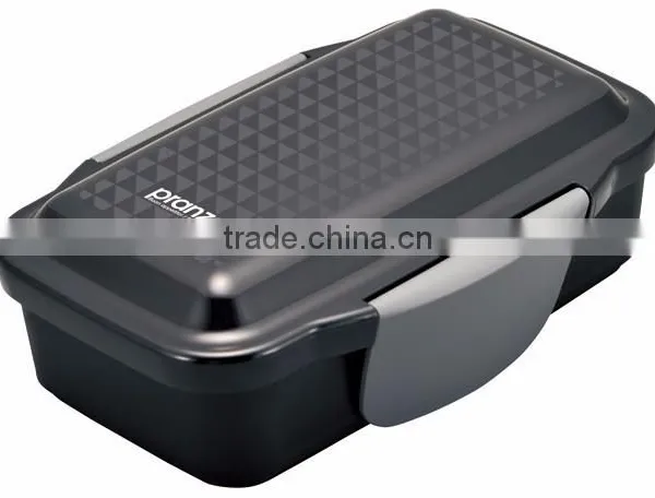 PRANZO Dome Two-tiered Lunchbox 850ml Black Kitchen Plastic photo-3