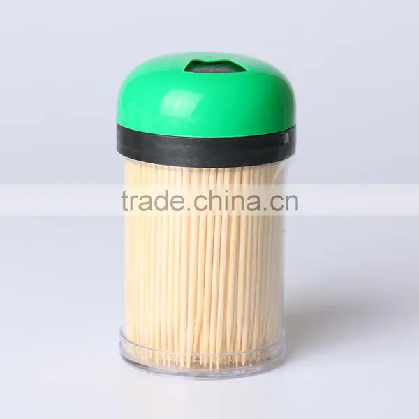 6.5*1.7 home garden tableware disposable bamboo toothpicks in plastic tube
