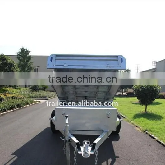 2016 Australia Hot Sales!!!10x5ft Hot Dipped Galvanized Hydraulic Heavy Duty Farm Used Tandem Trailer photo-2