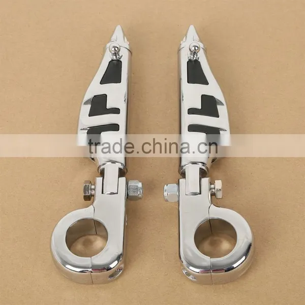 1.25" Engine Guards Male Mount Stiletto Style Footpegs & Mounts For Honda Yamaha photo-4