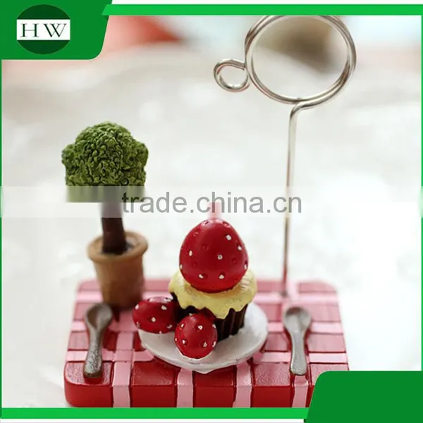 Cheap Mini Resin Wooden Iron Cartoon Photo Name Business Card Holder photo-3