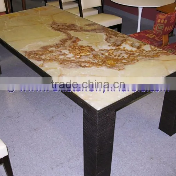 Free Sample for Most Popular BACKLIT ONYX TABLES DINNG TABLE COFFEE TABLES photo-4