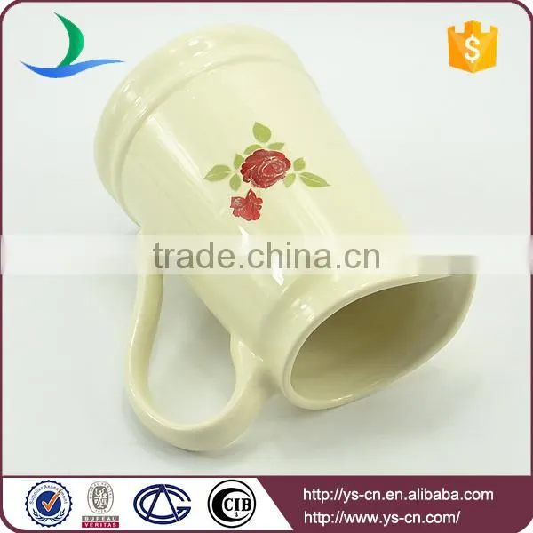 YSj0010-03 Wholesale Flowee Decal Stoneware Bathroom Jug photo-4