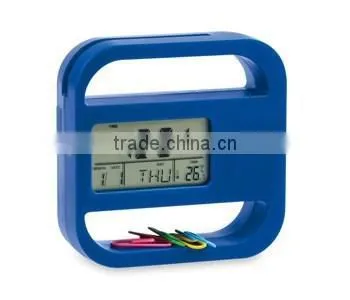 Multifunction Digital Desk Clock With Clip and Memo Holder photo-2