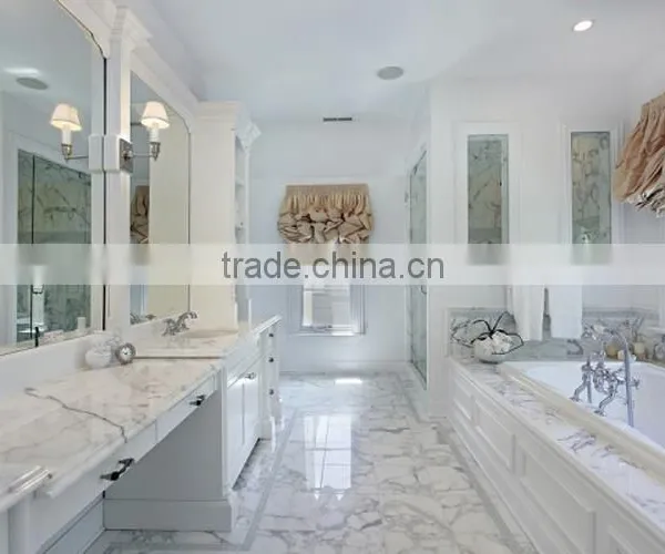 Export Heat Resistance Natural Stone Cheap Guangxi White Marble Tile photo-2