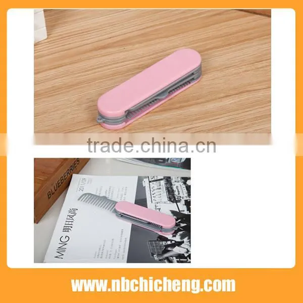 Multifunctional Hair Comb Knife Folding Comb And Mirror Set For Travel photo-3
