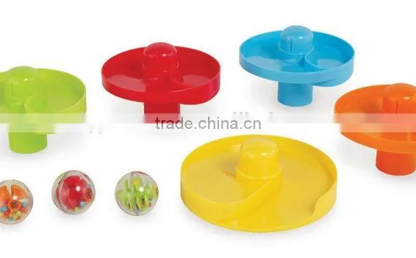 Dongguan Toy Early Childhood Colorful Toy Swirl Ball Ramp From ICTC Factory photo-3