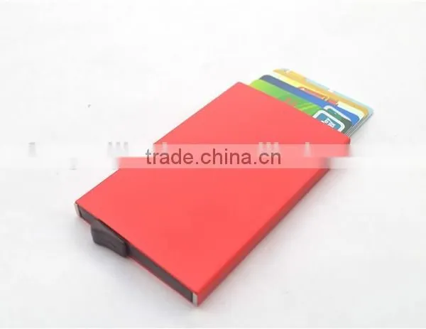 Slim Aluminum Credit Card Holder Metal RFID Protector Wallet photo-3