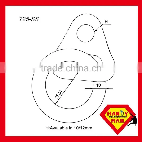 725-SS Rock Climbing Hanger With Ring photo-4