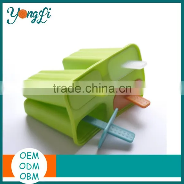 Silicone Ice Pop Molds [Set of 3] With Perfect Popsicle Holder-Ice Pop Maker Set photo-2