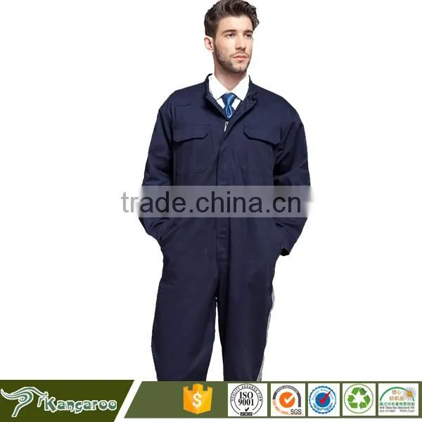 Solid Color Cotton Worker Overall Coverall photo-3