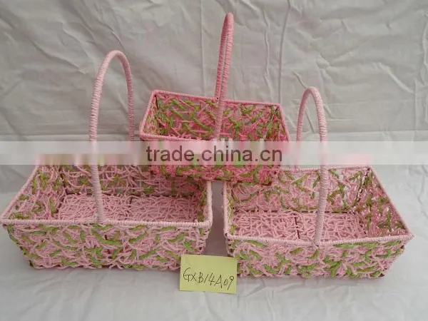 Paper Rope Storage Gift Basket photo-3