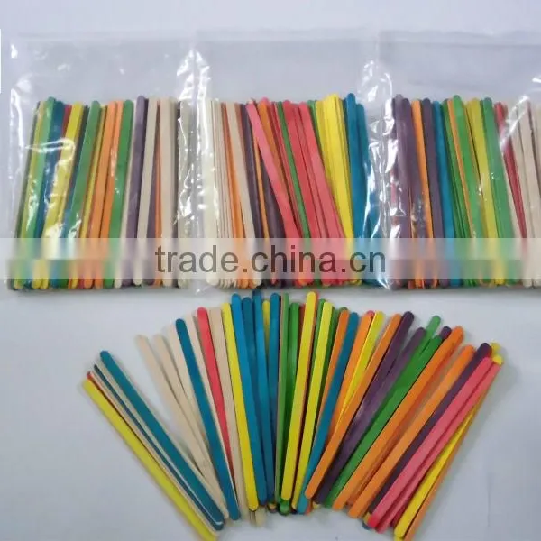 Color Square Round Bamboo Wooden Arts and Crafts Sticks