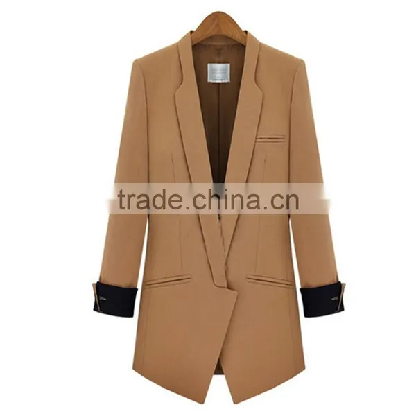 2015 New Model Ladies Elegant Good Quality Classic Look Office Wear Workwear Jacket With Half Sleeve photo-2