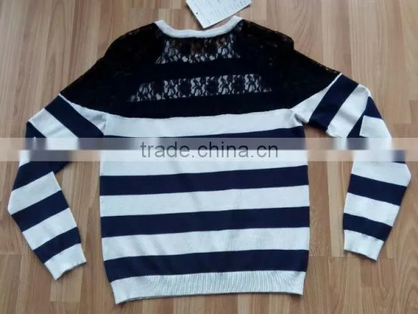 Detachable Lacing Sleeve&back Sweater Design for Women (BKN646) photo-6