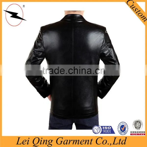 2017 Fashion Latest Designs Wholesale Leather Jacket Clothing pu Leather Coat photo-6