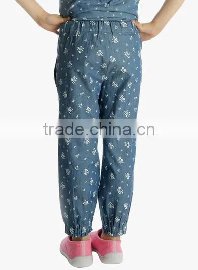 2016 New Pants Design for Girl Latest Style Printed Girl Pants photo-4