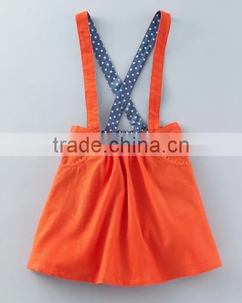 2017 Fashion Wholesale New Design Baby Girl Suspender Skirt Schoolgirl Kids Costume Dress Baby Clothing photo-4