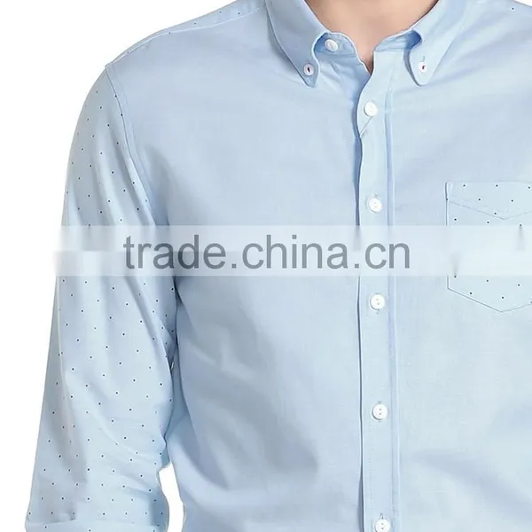 Long Sleeve 100% Cotton Shirts for Men Polka Dot Funky Shirts for Men photo-3