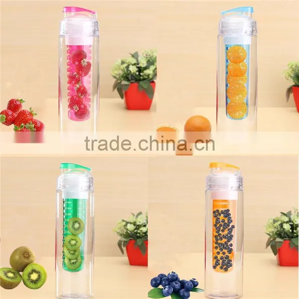 Hot Sale Fashion 760ml Sports Health Fruit Juice Bottle Water Tour Outdoor Sport Cup Bottle Plastic Bottle Four Colors photo-3