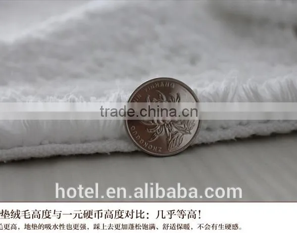 Hotel Plush Bath Rug With Logo Embroideried photo-5