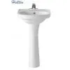 HT323 Cheap Ceramic Basin With Pedestal Bathroom Sink