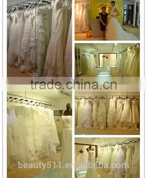 High Quality Charming Style Lace Sweetheart Neckline Appliqued Ball Gown Bridal Dress TS302 photo-4